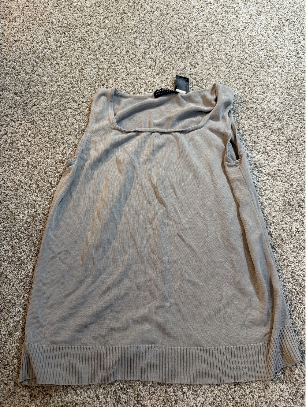 Liz Claiborne Collection Women's Beige Sleeveless Tank Top Size M